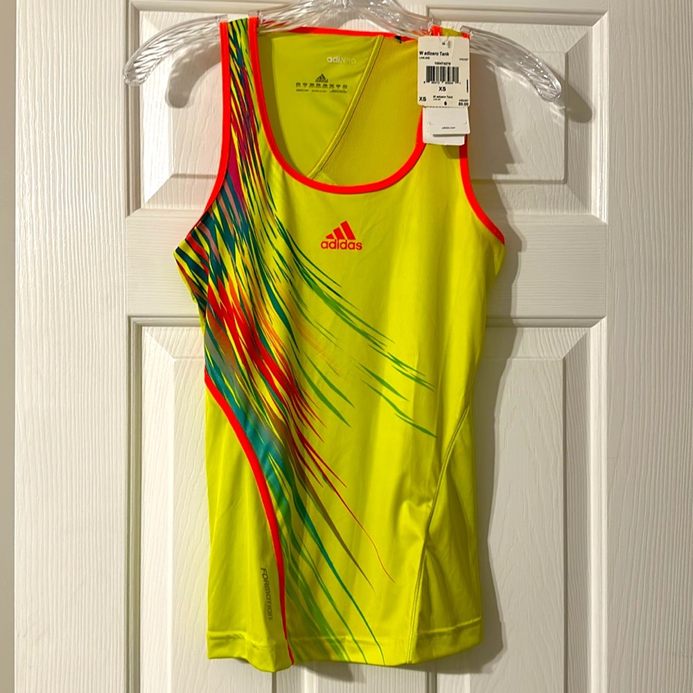 Adidas athletic tank top, Adizero, XS, NWT